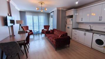 Appartement, vue mer | Coin séjour