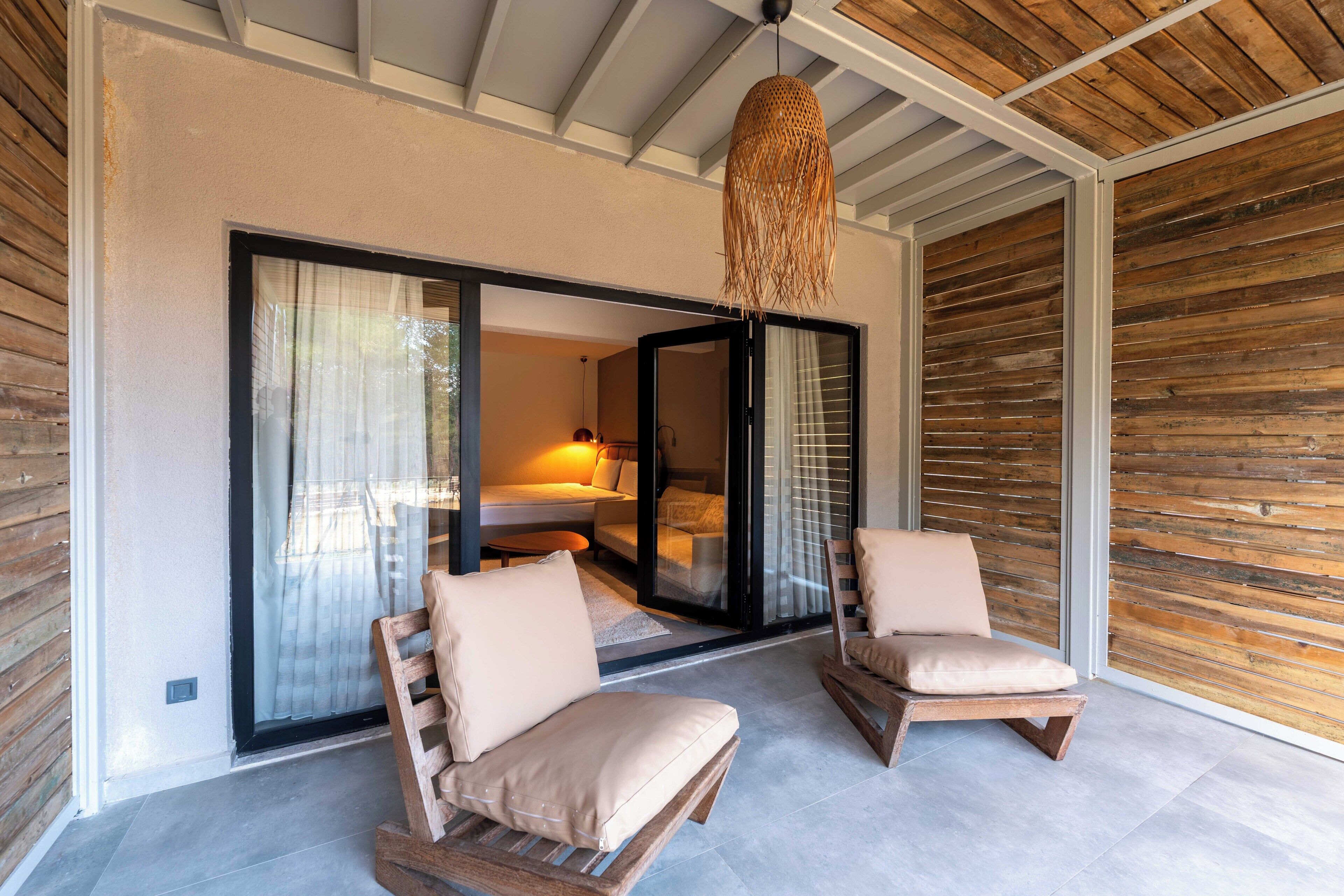 Premium-Doppelzimmer, Bergblick | Terrasse/Patio