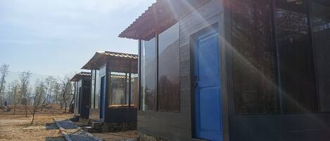 Deluxe-FerienhĂŒtte, Bergblick | Aussenbereich