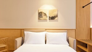 Deluxe appartement, 1 slaapkamer | Woonruimte