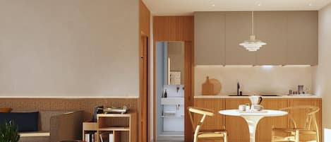 In-room safe, laptop workspace, iron/ironing board, free WiFi