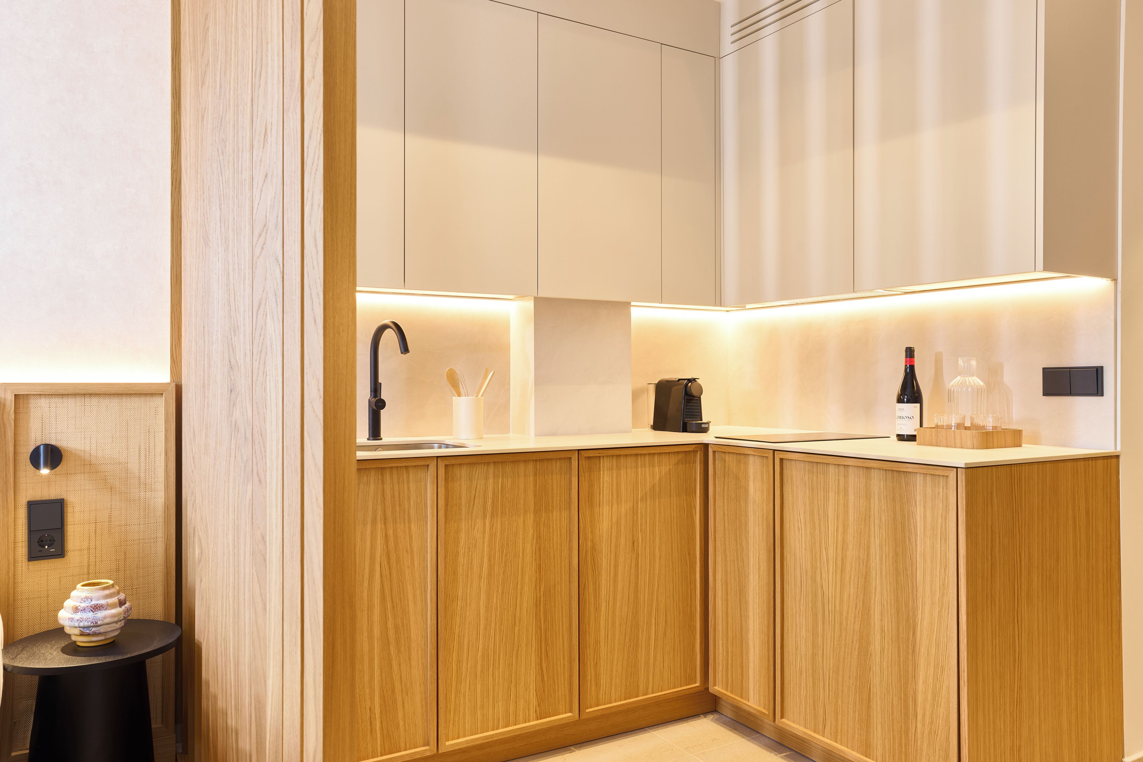 Estudio, balcón | Cocina privada