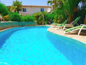 Room, 1 Bedroom, Private Pool, Pool View | Pool - Room-peaceful Private Garden Studio for (Cullar)