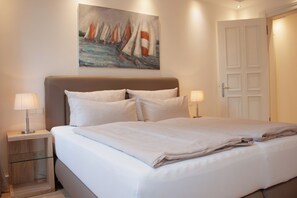 2 bedrooms, iron/ironing board, free WiFi, bed sheets - Luxury vacation apartment Seestern with private beach chair & pool | terrace | Binz (Binz)
