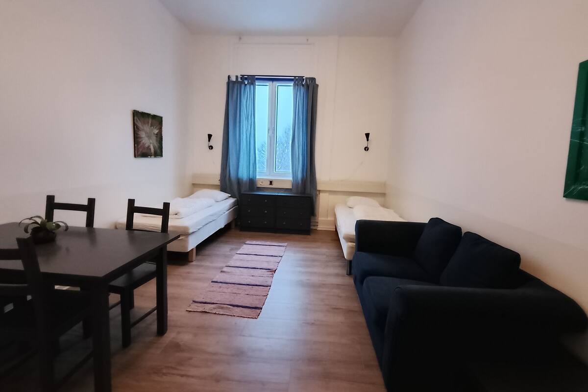 Classic dubbelrum - utsikt mot parken | Mörkläggningsgardiner, gratis barnsängar och gratis wi-fi