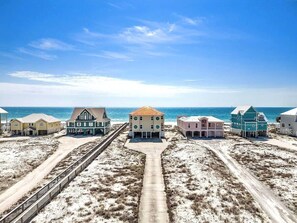 On the beach - Beachfront Shiloh House – Spacious Gulf-Front Retreat for 16-Aqua Management (Gulf Shores)