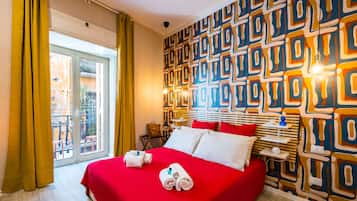 Lägenhet - 1 dubbelsäng med bäddsoffa - balkong | Mörkläggningsgardiner, ljudisolering och strykjärn/strykbräda