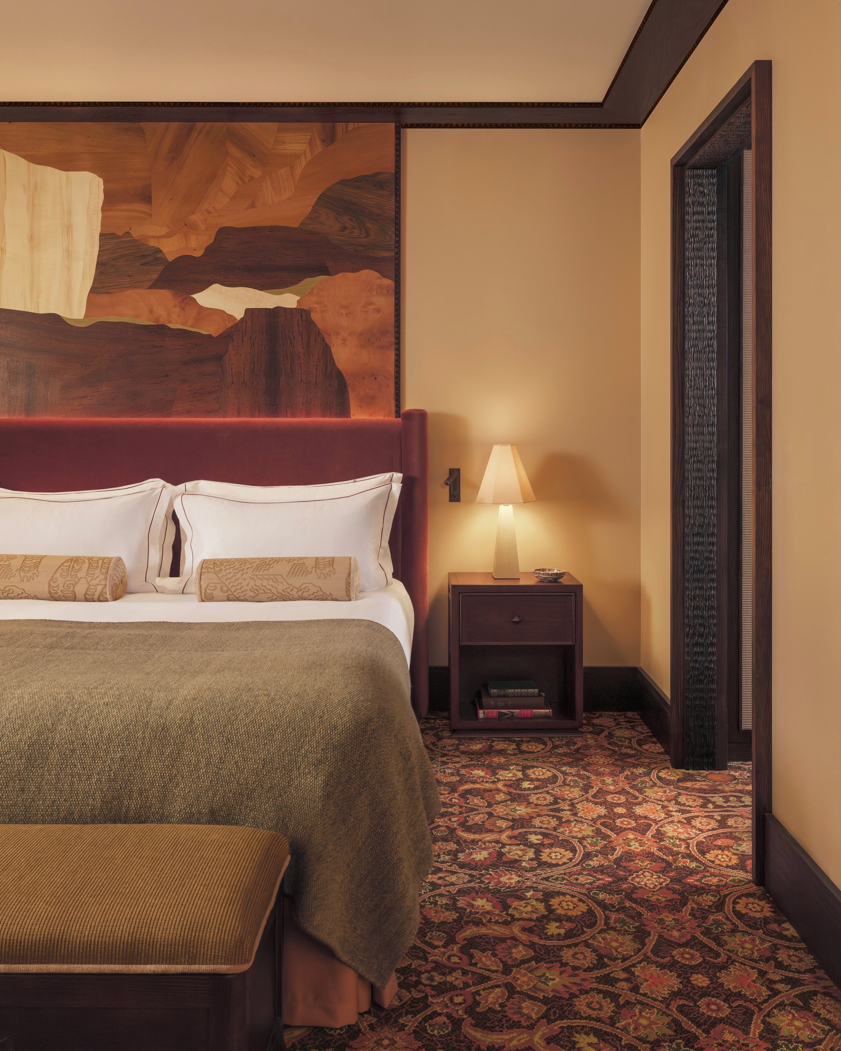 Premium bedding, memory foam beds, free minibar items, in-room safe