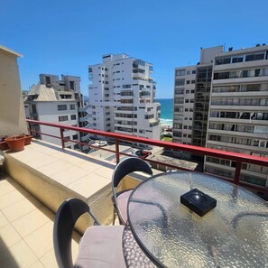 Apartment, 2 Bedrooms, Balcony, City View | Outdoor dining - Exclusive Ocean-view Apartment With Terrace & Parking Long Stays Marchdecembe (Vina del Mar)