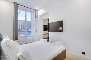2 slaapkamers, een strijkplank/strijkijzer, wifi, beddengoed
