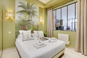 1 habitación, tabla de planchar con plancha, wifi y ropa de cama 