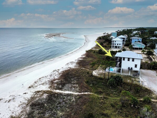On the beach, white sand - Pet Friendly Beach House - Seminole Wind (Port St. Joe)
