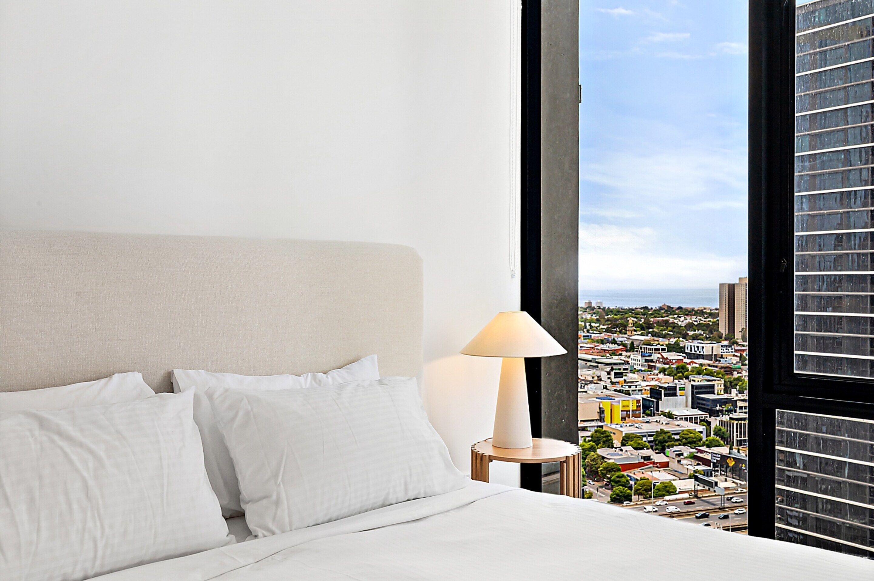 2 bedrooms, bed sheets