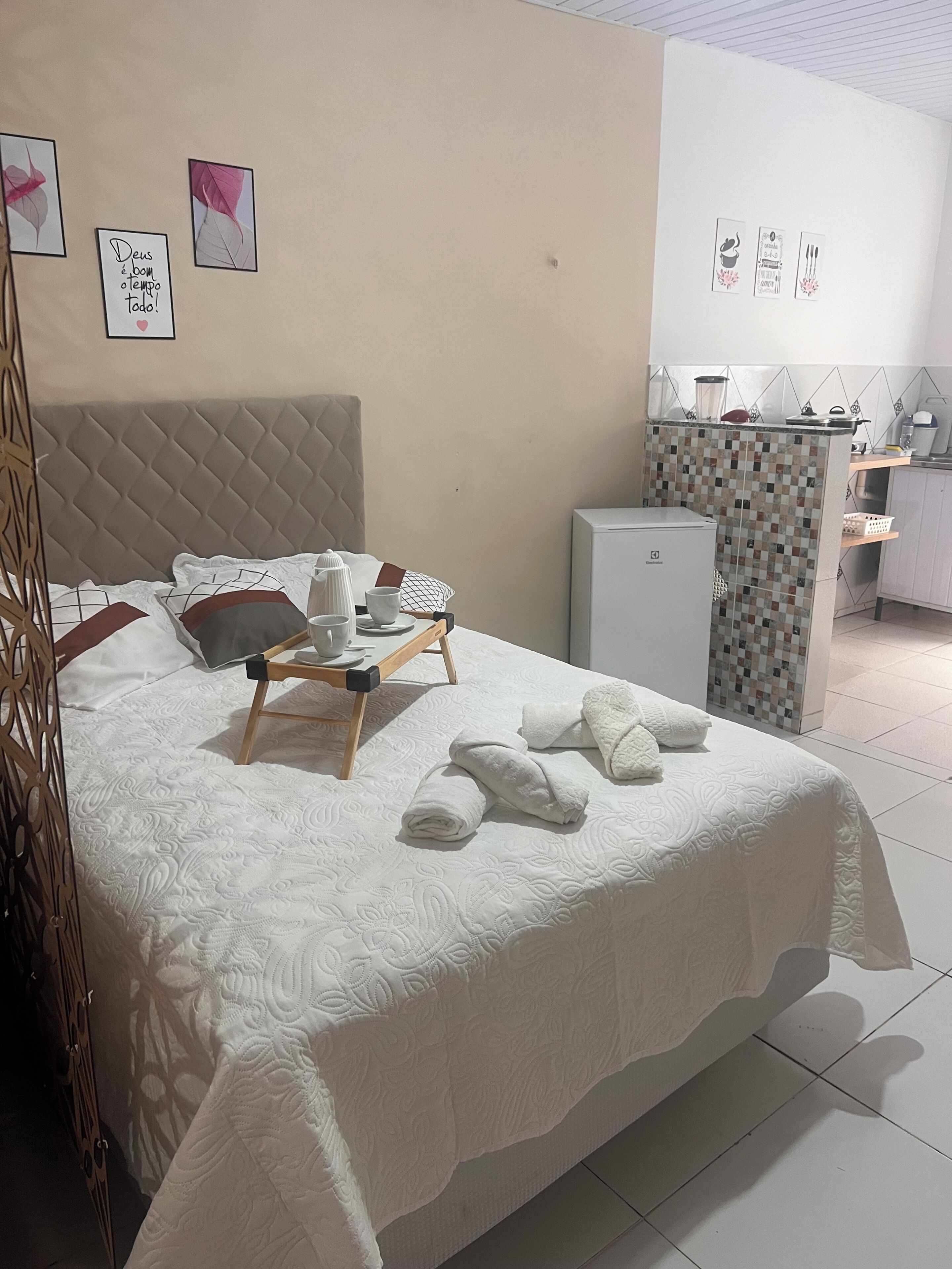 1 chambre, literie fournie