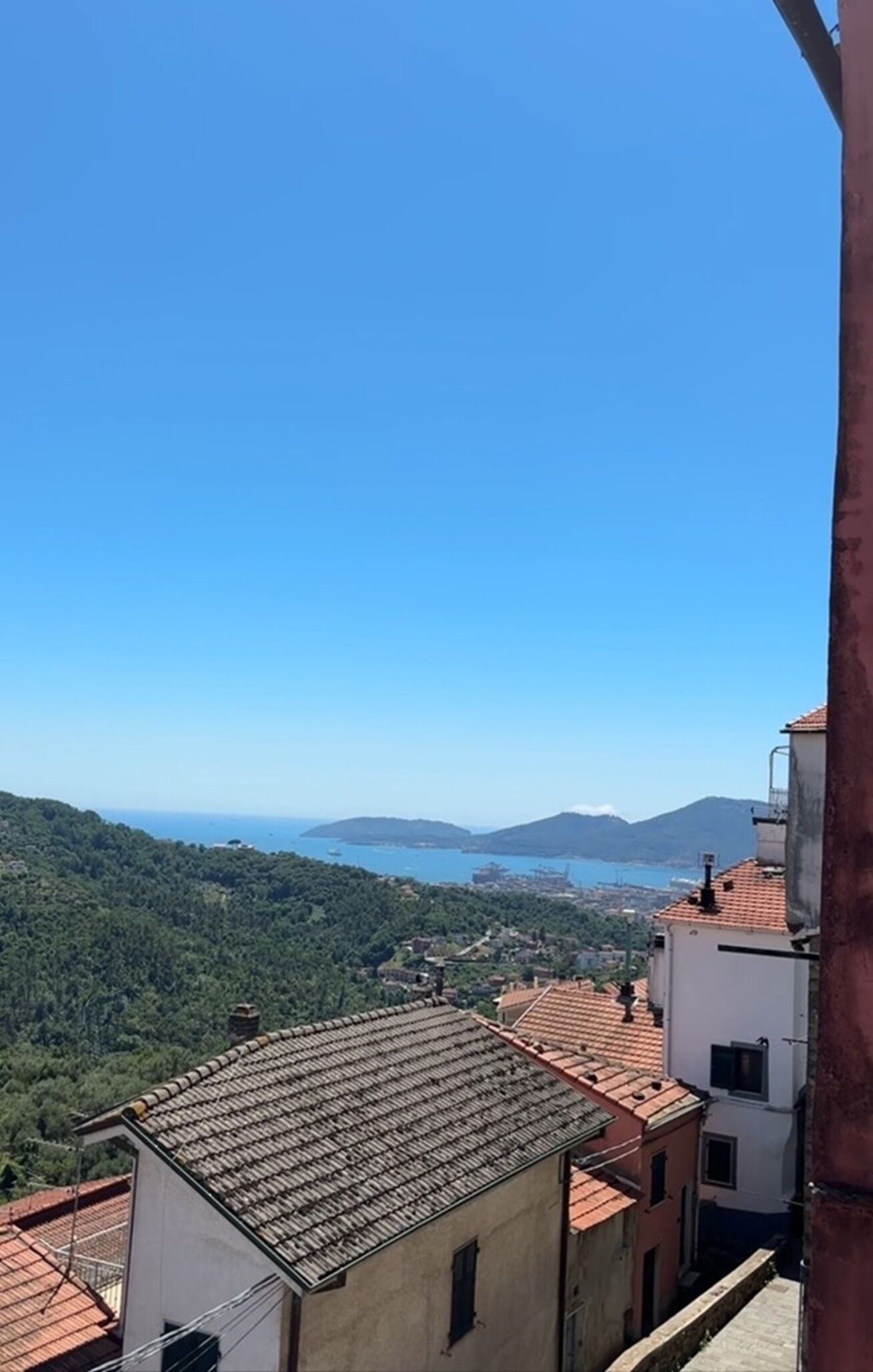 Blick von der Unterkunft