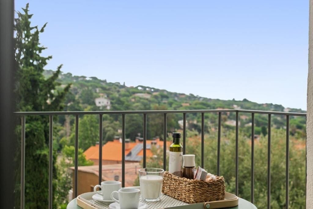 屋外ダイニングエリア