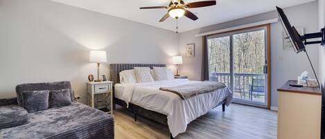 3 habitaciones, tabla de planchar con plancha, wifi y ropa de cama