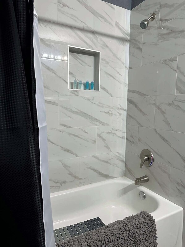 Shower, hair dryer