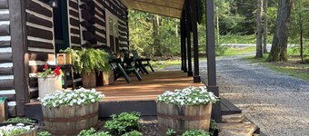 1936 log cabin between Cook Forest and Clear Creek State Park