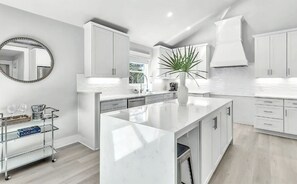 Fridge, microwave, oven, stovetop - Luxury by the Sea | Private Pool | Game Room | Observation Deck (Santa Rosa Beach)