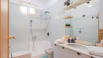 Haartrockner, HandtĂŒcher, Seife, Toilettenpapier