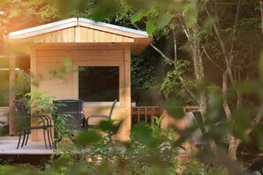 Terrace/patio - Idyllic vacation apartment on the edge of the forest (Sulzbach-Laufen)
