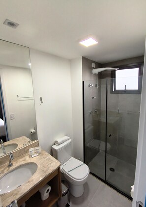 Comfort Apartment, Balcony, City View | Bathroom - Living Alto do Ipiranga (São Paulo)