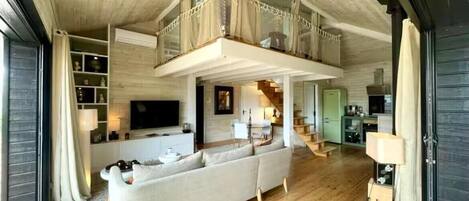 Télévision, cheminée