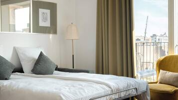 Strykejern/-brett, reiseseng for barn, wi-fi og sengetøy