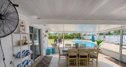 Private Pool Getaway • 5min Beach • Sleeps 9