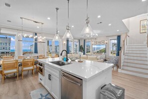 Fridge, microwave, oven, stovetop - Beach View | Hot Tub | Putt Putt | Game Room | Fire Pit | Sleeps 20 (Galveston)