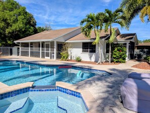 Pool - Charming 2-Bedroom Farmhouse Retreat with Friendly Animals, AC and so much more! (Southwest Ranches)