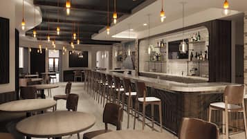 Luxury Suite, 1 King Bed | Bar (on property)
