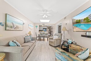 TV - Oceanfront 3BR/2BA- Pelican's Landing 404- Pool (Myrtle Beach)
