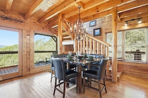 Dining - NEW! LUXE, Clean & Stocked Cabin w/Hot Tub & Stunning Men Views in Wears Valley. (Sevierville)