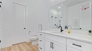 Towels, soap, toilet paper