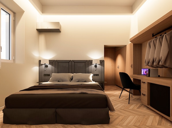 Superior Double Room | In-room safe, iron/ironing board, free WiFi, bed sheets - Essence 55 Living (Rhodes)