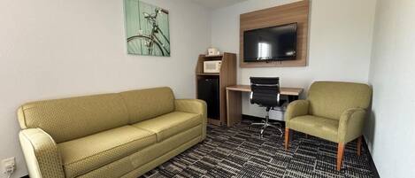 Deluxe Single Room, 1 King Bed, Non Smoking | Living area