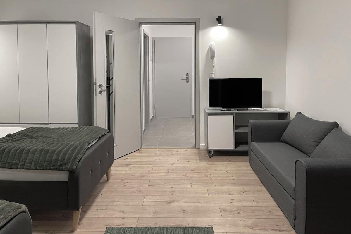 Apartemen Kota, 1 kamar tidur, dapur | Detail interior