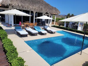 Pool - Beach Bungalow with stunning Pacific Ocean and Mountain views awaits! (Bajos de Chila)