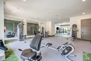 Fitness facility - Landing | Modern 1BD, Yoga Studio, Gym (Charlotte)