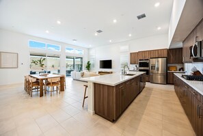 Fridge, microwave, oven, stovetop - Agave Sands by VARE | EV Charger, Miralon Resort! (Palm Springs)