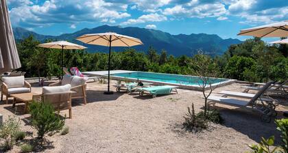 Casa Del Sol. Modern Lustica villa with private pool. Brand new stone house