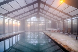 Indoor pool, a heated pool