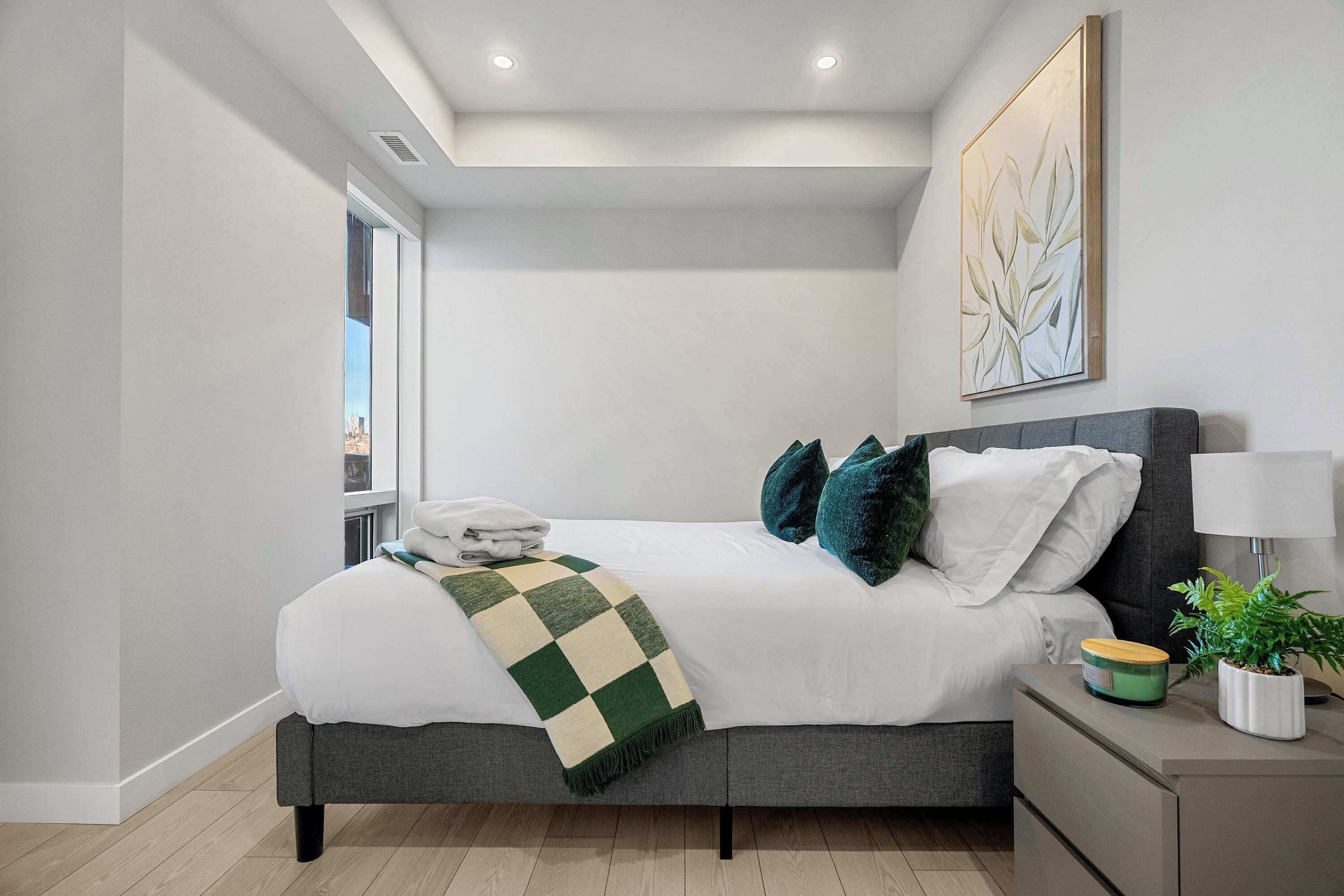 2 bedrooms, iron/ironing board, travel crib, WiFi