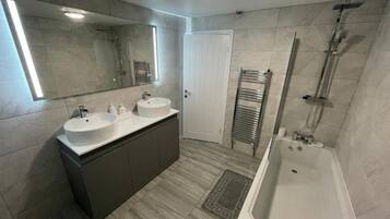 Towels, soap, toilet paper