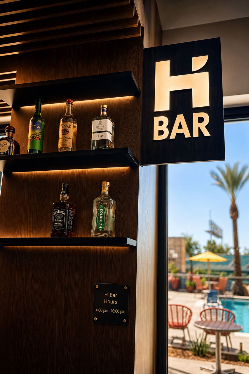 Poolside bar