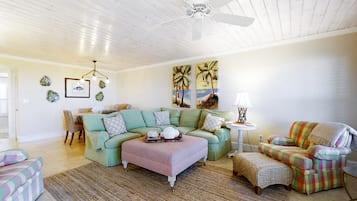 Condo, Multiple Beds, Pool Access, Ocean View (102 Sailmaker) | Living area