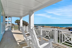 House, Multiple Beds, Hot Tub, Ocean View (Ocean Breeze) | View from room - Brand new Oceanfront Home With Private hot Tub,outdoor Shower and Grill (Flagler Beach)