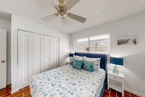 Condo, Multiple Beds, Patio, Garden View (Pelican's Cove C118) | 2 bedrooms, individually decorated, individually furnished, bed sheets - Condo Across the Street From the Beach With Pool, Tennis, &. Washer/dryer (St. Augustine)